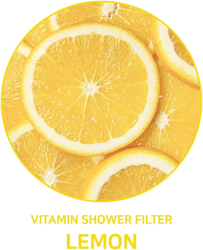 BAREUN SOO Vita Lemon Scent Shower Filter, Rust Removal, Allergy-Free, Impurities Removal